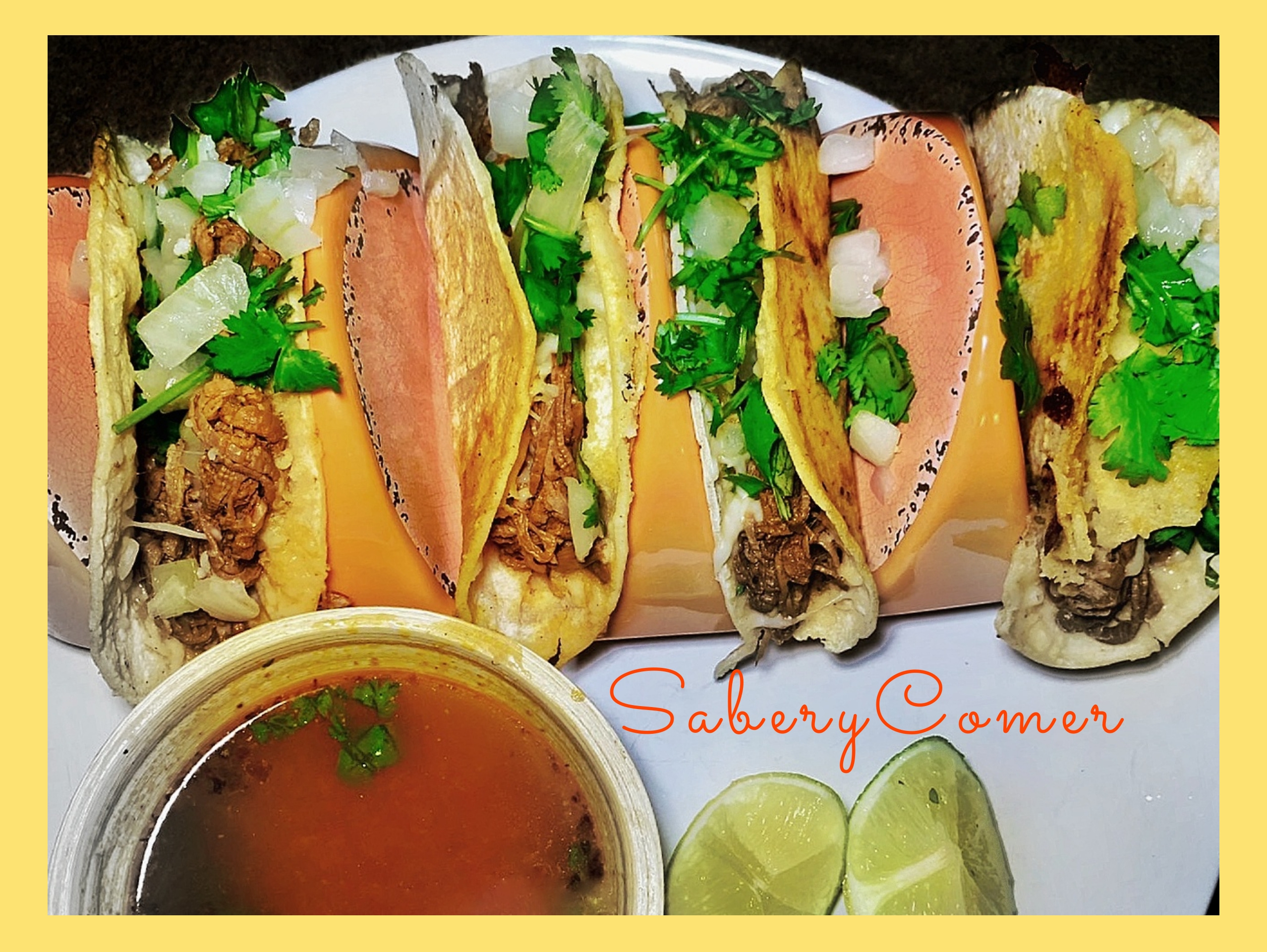 Tacos de birria receta fácil - Saber y Comer - @saberycomer #saberycomer
